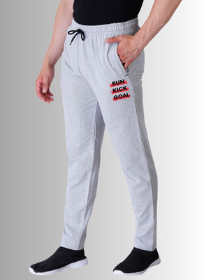Kartblack Self Design Men Grey Track Pants