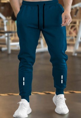 TRIPR Printed Men Blue Track Pants