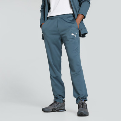 PUMA Solid Men Blue Track Pants