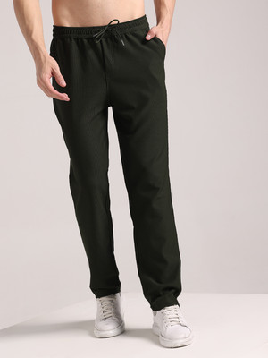 Moda Rapido Regular Fit Men Dark Green Trousers