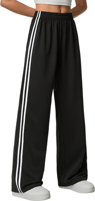 Dockstreet Solid Women White Track Pants
