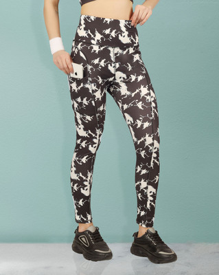 BEYOGINI Printed Women Black, White Track Pants