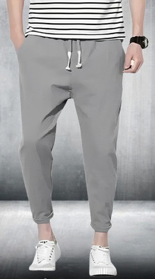 Nikshi Solid Men Grey Track Pants