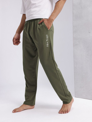 HRX by Hrithik Roshan Solid Men Green Track Pants