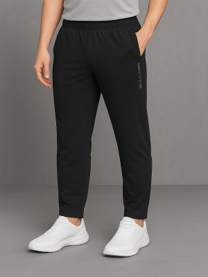 Bullmer Solid Men Black Track Pants