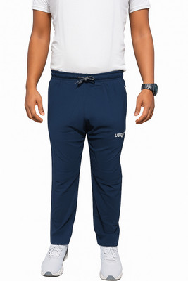 UBROFIT Solid Men Dark Blue Track Pants