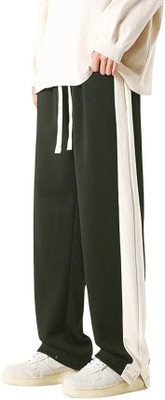 MACK JONNEY Colorblock Men Olive Track Pants