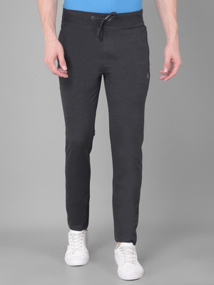 Force NXT Solid Men Black Track Pants