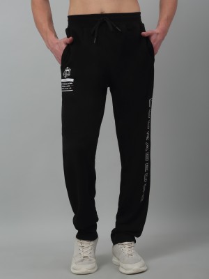 CANTABIL Printed Men Black Track Pants