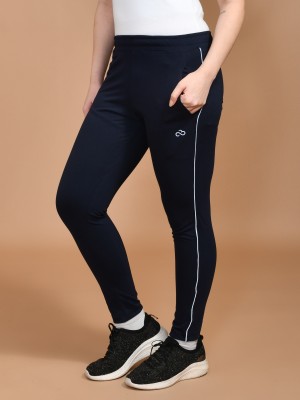 SKYKNIT Solid Women Blue Track Pants