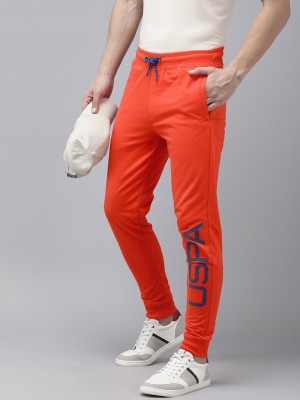 U.S. Polo Assn. Denim Co. Solid Men Orange Track Pants