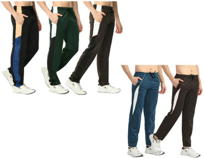 Indistar Solid Men Multicolor Track Pants