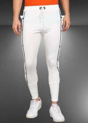 markview Solid Men White Track Pants