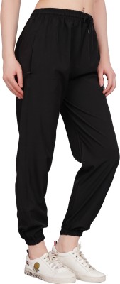 PERFECT PRODUCTION Solid Women Black Track Pants