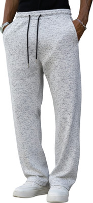 Dockstreet Striped Men White Track Pants