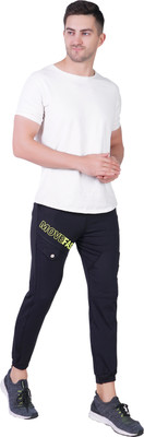 Gazzet 4G Printed Men Black Track Pants