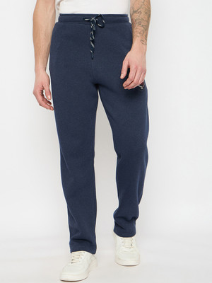 DUKE Solid Men Blue Track Pants
