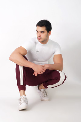 Gazzet 4G Colorblock Men Maroon Track Pants