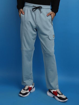 V-MART Solid Men Blue, Blue Track Pants