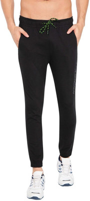 JOCKEY Solid, Printed Men Black Track Pants