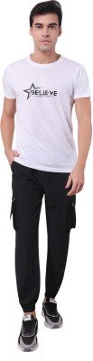 redmine Solid Men & Women Black Track Pants