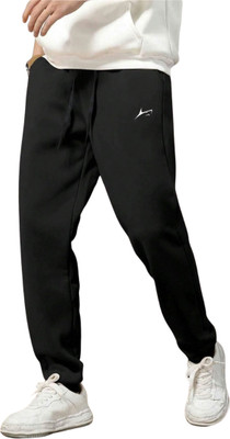 Prosharx Men's Essential Sweatpants/Jogger Track Pants | Warm Fleece Comfortable Pants Solid Men Black Track Pants