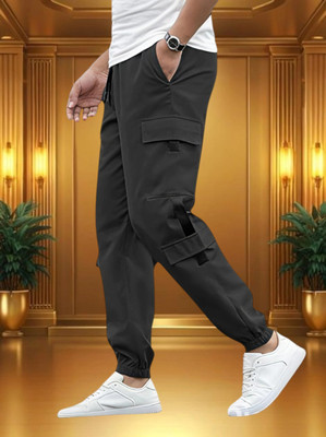 SB Trend Solid Men Grey Track Pants