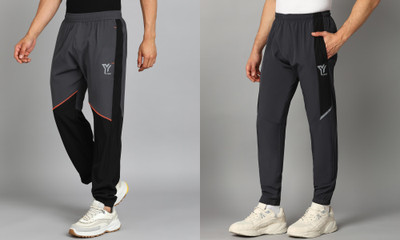 YUNEK Striped Men Multicolor Track Pants