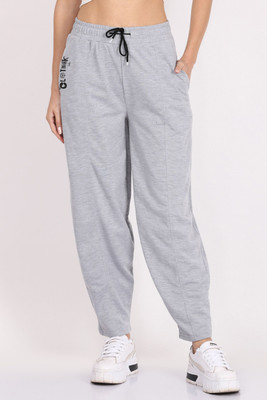 CLOTHINK India Solid Women Grey Track Pants