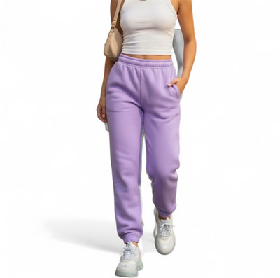 khilonalelo Solid Women Purple Track Pants