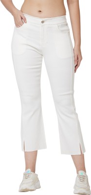 Spykar Solid Women White Track Pants