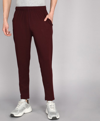 Moda Rapido Solid Men Maroon Track Pants