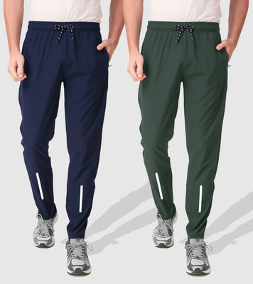 Z-DEVIL Printed Men Blue, Olive Track Pants