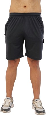 Tf Tex-fro Solid Men Dark Grey Regular Shorts