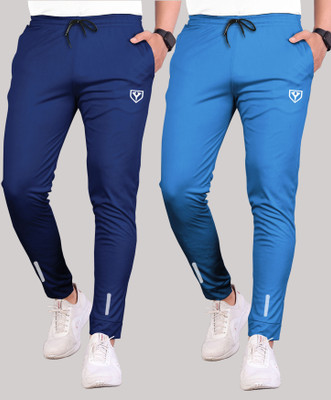 Suzaro Solid Men Blue Track Pants