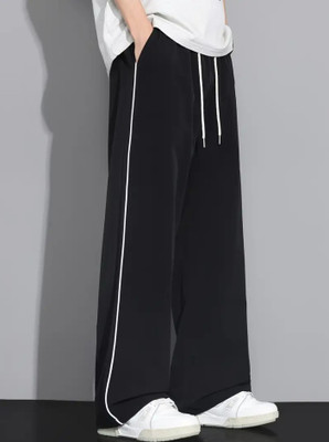 coastal clothier Solid Men Black Track Pants