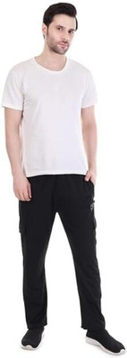NAVII CLOTHING Printed Men Black Track Pants