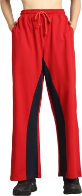 Rute Solid Women Red Track Pants