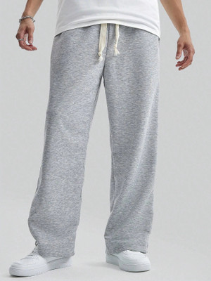 PROGENY Solid Men Grey Track Pants