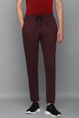 LOUIS PHILIPPE Graphic Print Men Maroon Track Pants