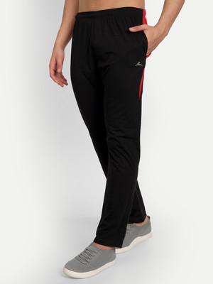 Zeffit Solid Men Black Track Pants