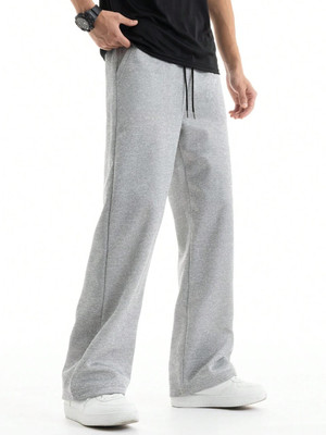 PROGENY Solid Men Grey Track Pants