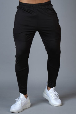 FuaarK Solid Men Black Track Pants