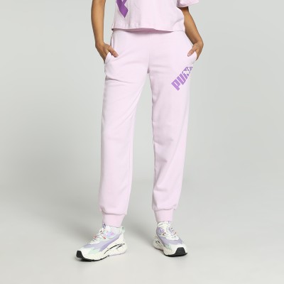 PUMA Printed Women Purple Track Pants