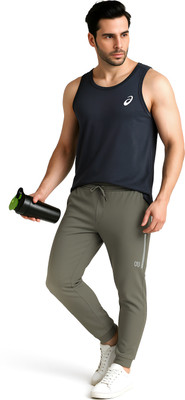 KWINGS Solid Men Beige Track Pants