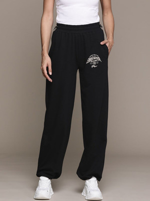 Roadster Solid Women Black Track Pants