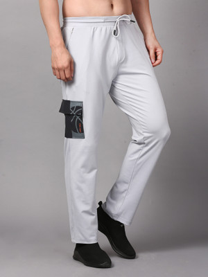 NEXGEN CLUB Solid Men Silver Track Pants