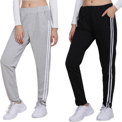 EXOLACE Striped Women Black, Grey Track Pants