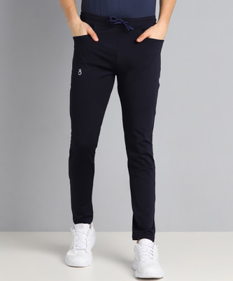 Moda Rapido Solid Men Dark Blue Track Pants