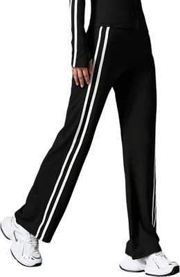Dockstreet Self Design Women White Track Pants